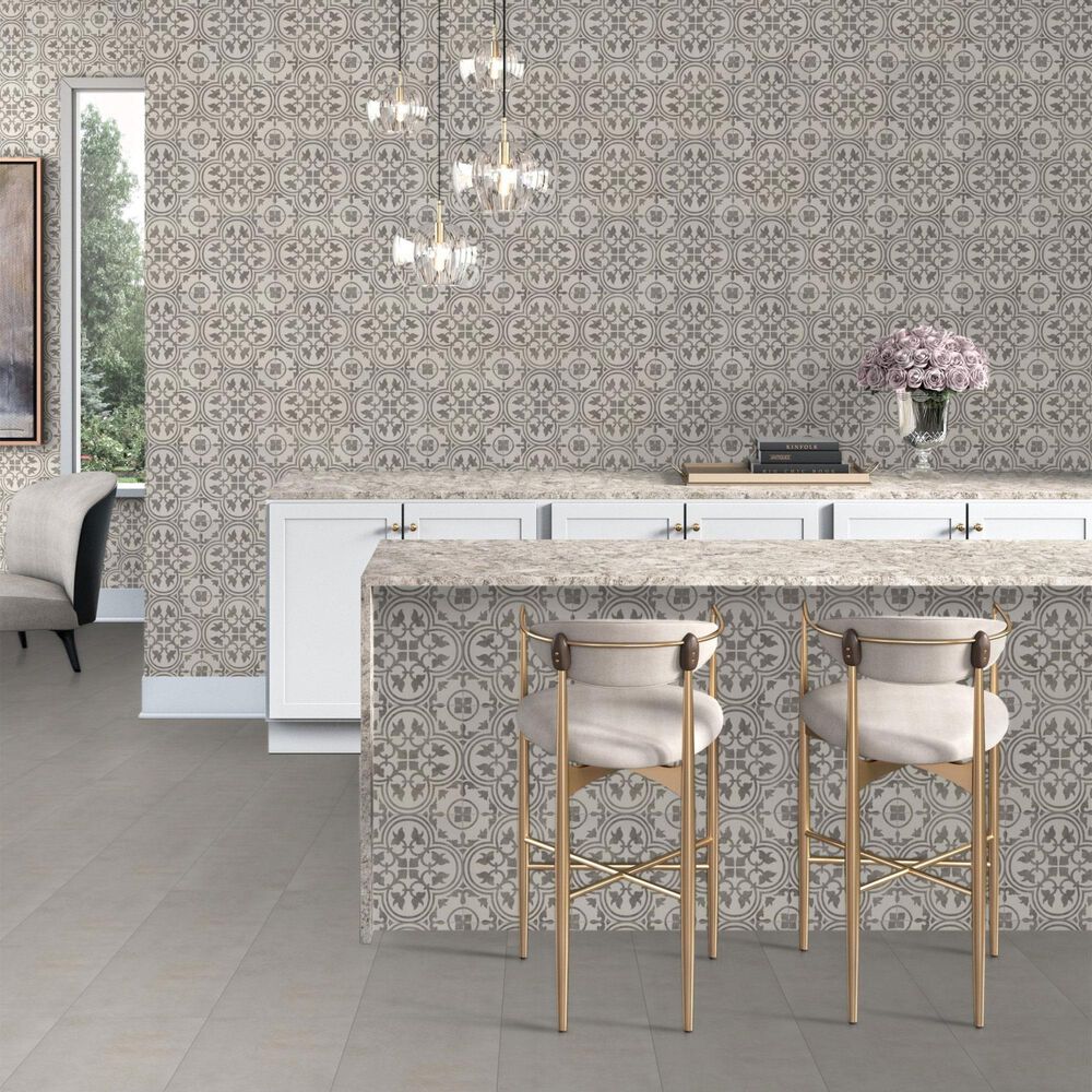 Dal-Tile Memoir Petal Grey 12&quot; x 12&quot; Ceramic Tile, , large