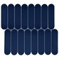 Dal-Tile Artefino Element Navy 1.5" x 6" Capsule on 12" x 13" Porcelain Mosaic Sheet, , large