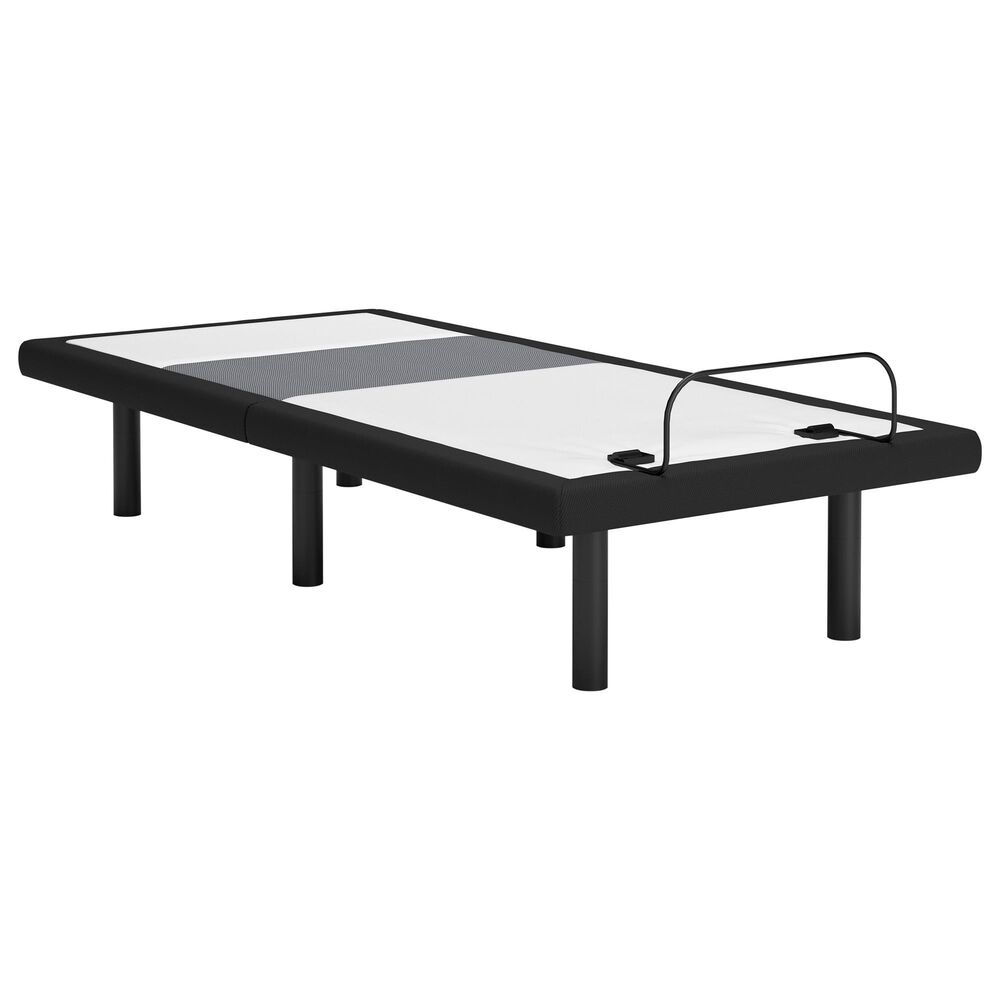Ashley Best Twin XL Adjustable Base with Lumbar and Audio in Charcoal Gray, , large