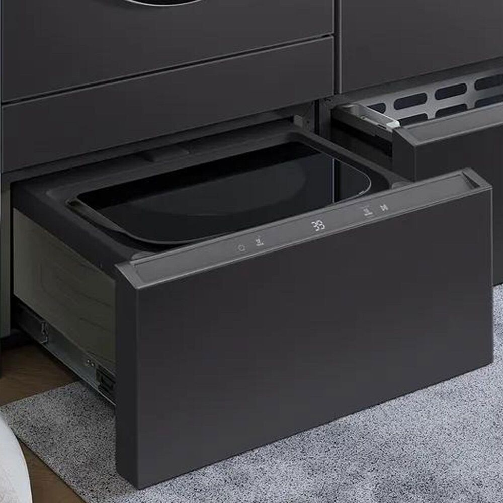 LG Signature 1 Cu. Ft. SideKick Pedestal Washer in Brushed Black Steel, , large