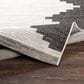 Surya Eagean EAG-2356 Black, Off-White and Charcoal 5"3" x 7"7" Indoor/Outdoor Area Rug, , large