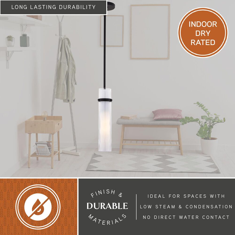 Vaxcel Vilo 1-Light Mini Pendant in Matte Black, , large