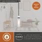 Vaxcel Vilo 1-Light Mini Pendant in Matte Black, , large