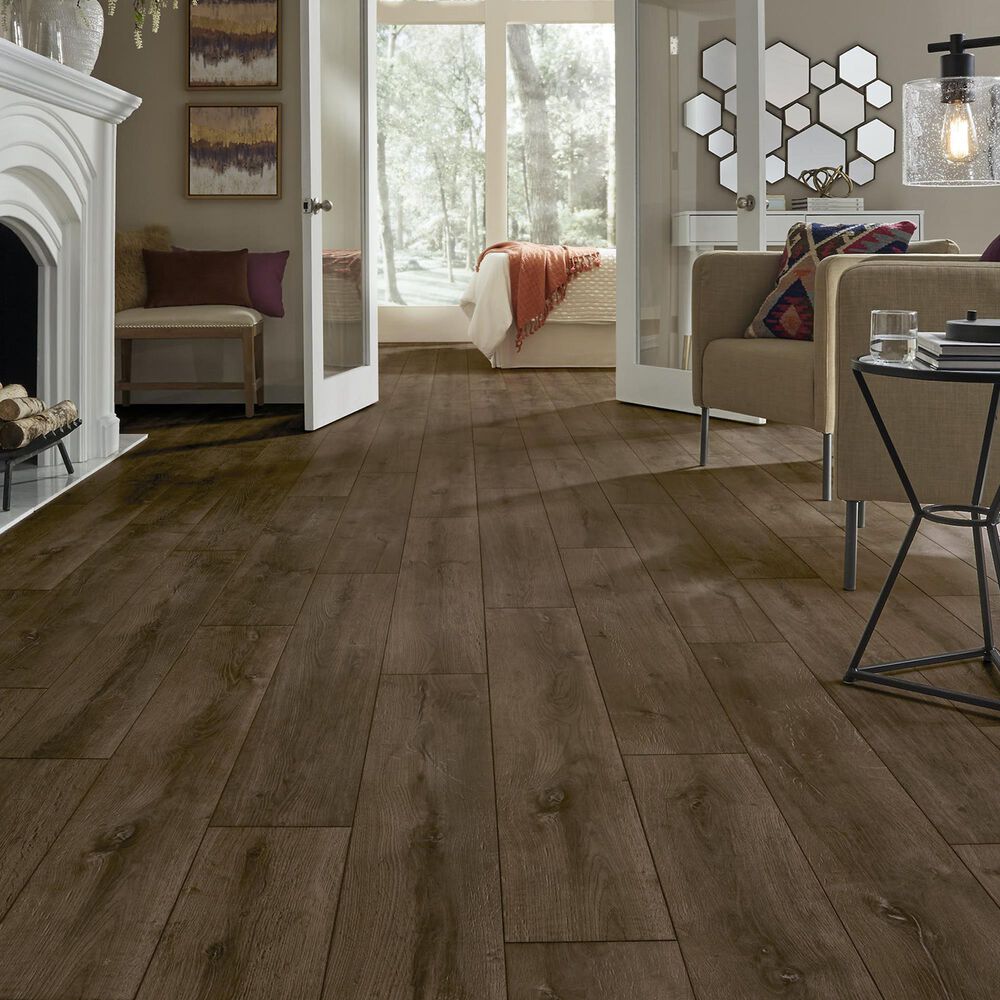 Mannington Restoration Blacksmith Oak Rust 8&quot; x 51&quot; Laminate, , large