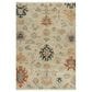 RIZZY Envision Petals Scrolls 8" x 10" Beige Area Rug, , large