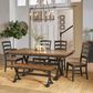 A-America Stormy Ridge 6-Piece Dining Set in Chicory and Slate Black, , large