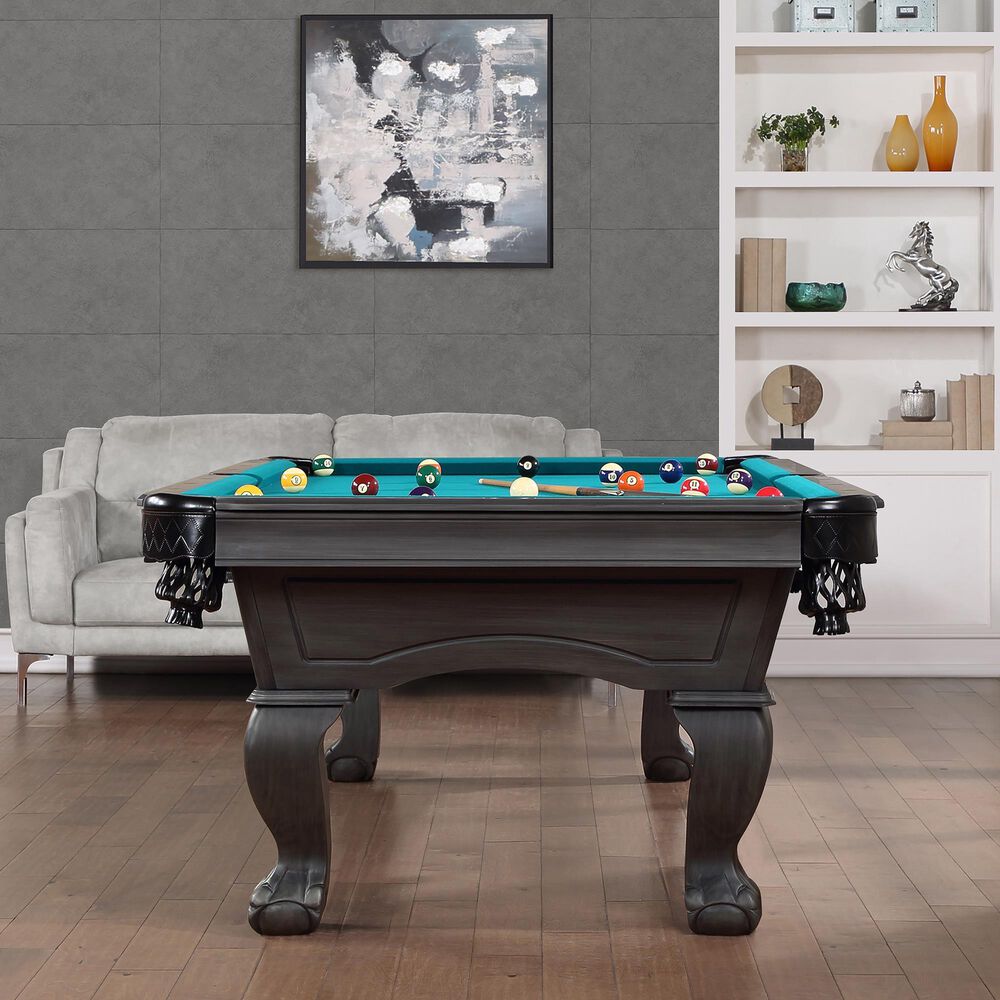 Imperial 8&#39;pool Table with Accessories in Black, , large
