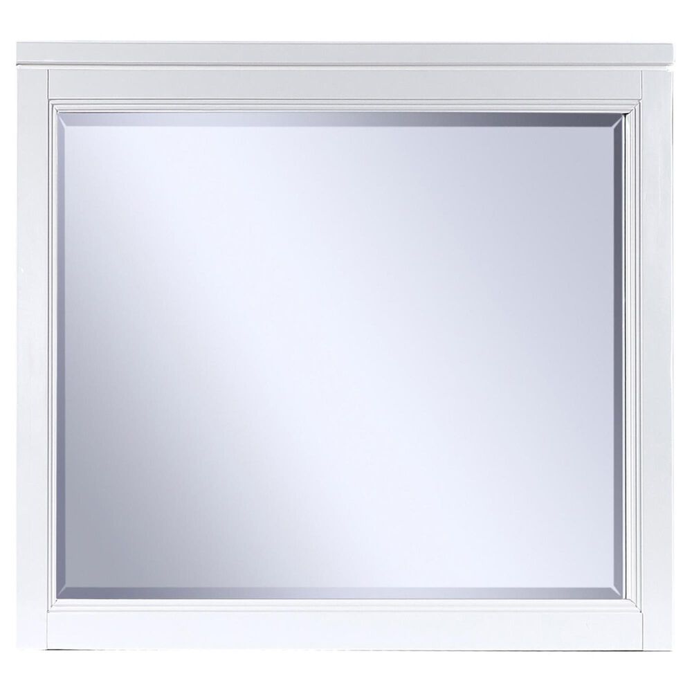 Riva Ridge Hyde Park Landscape Mirror in White, , large