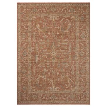 Loloi Reign Terracotta and Sky 10" Square Area Rug, , large