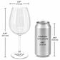 LeadingWare Linea 24 Oz Wine Glass in Clear, , large
