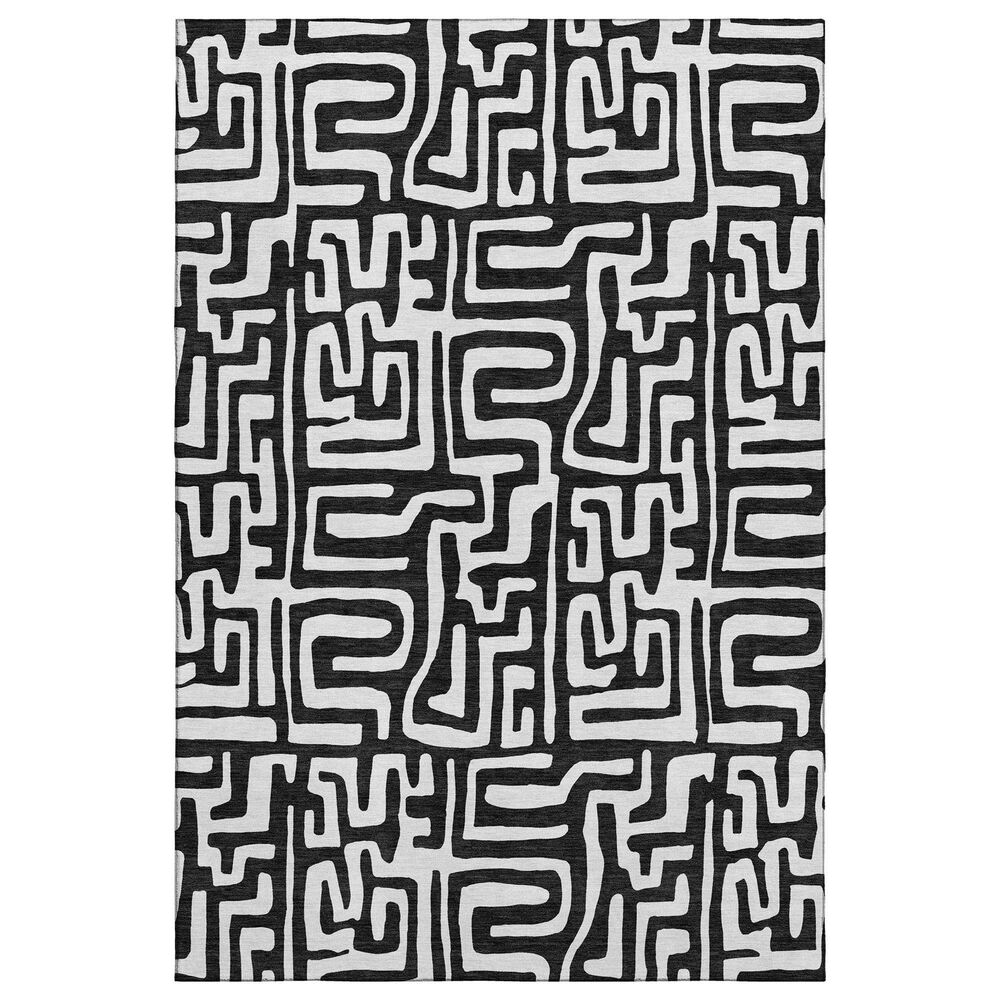 Dalyn Rug Company The Reserve TR1 Black 8" x 10" Indoor/Outdoor Area Rug, , large