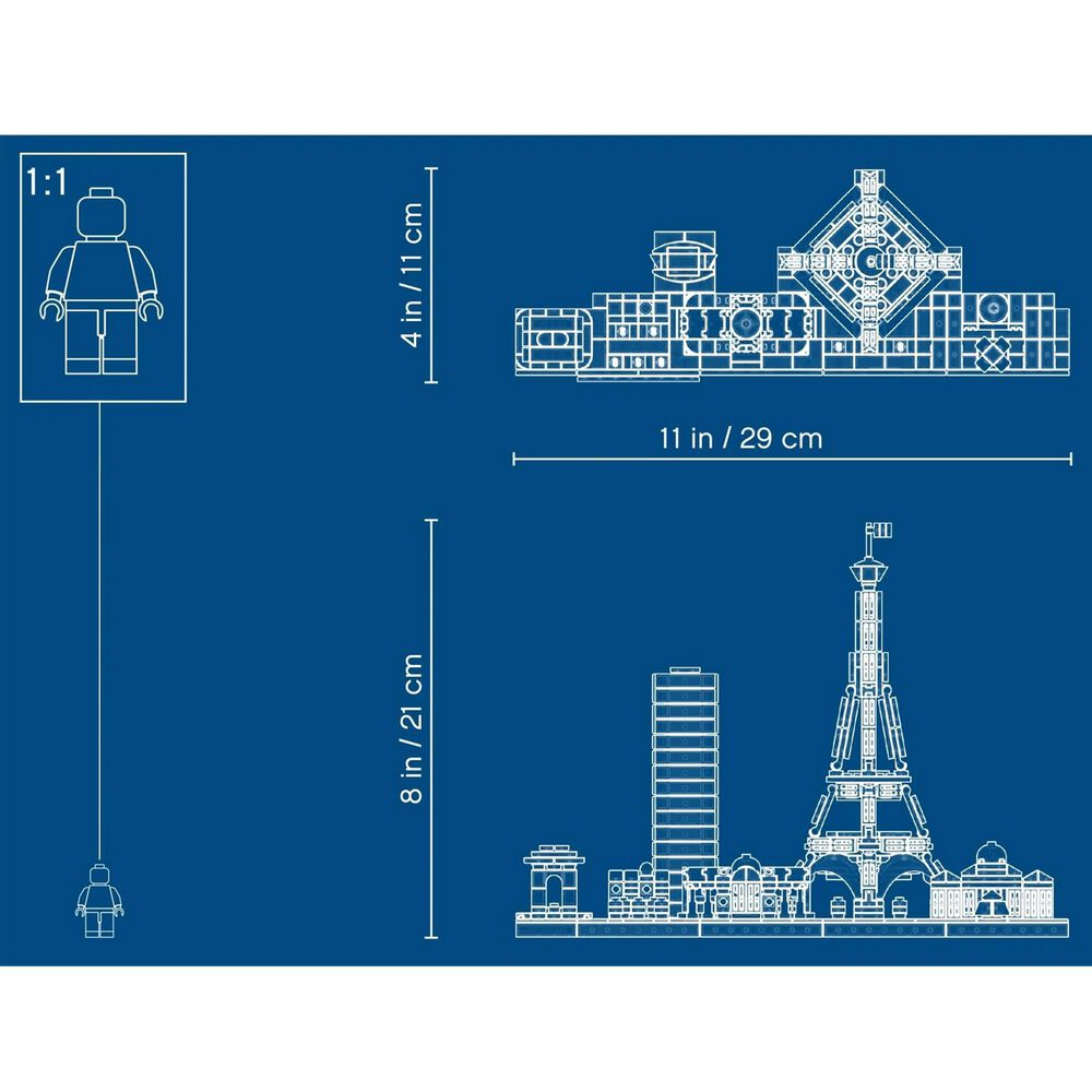 LEGO Architecture Paris Building Set in Multicolor, , large