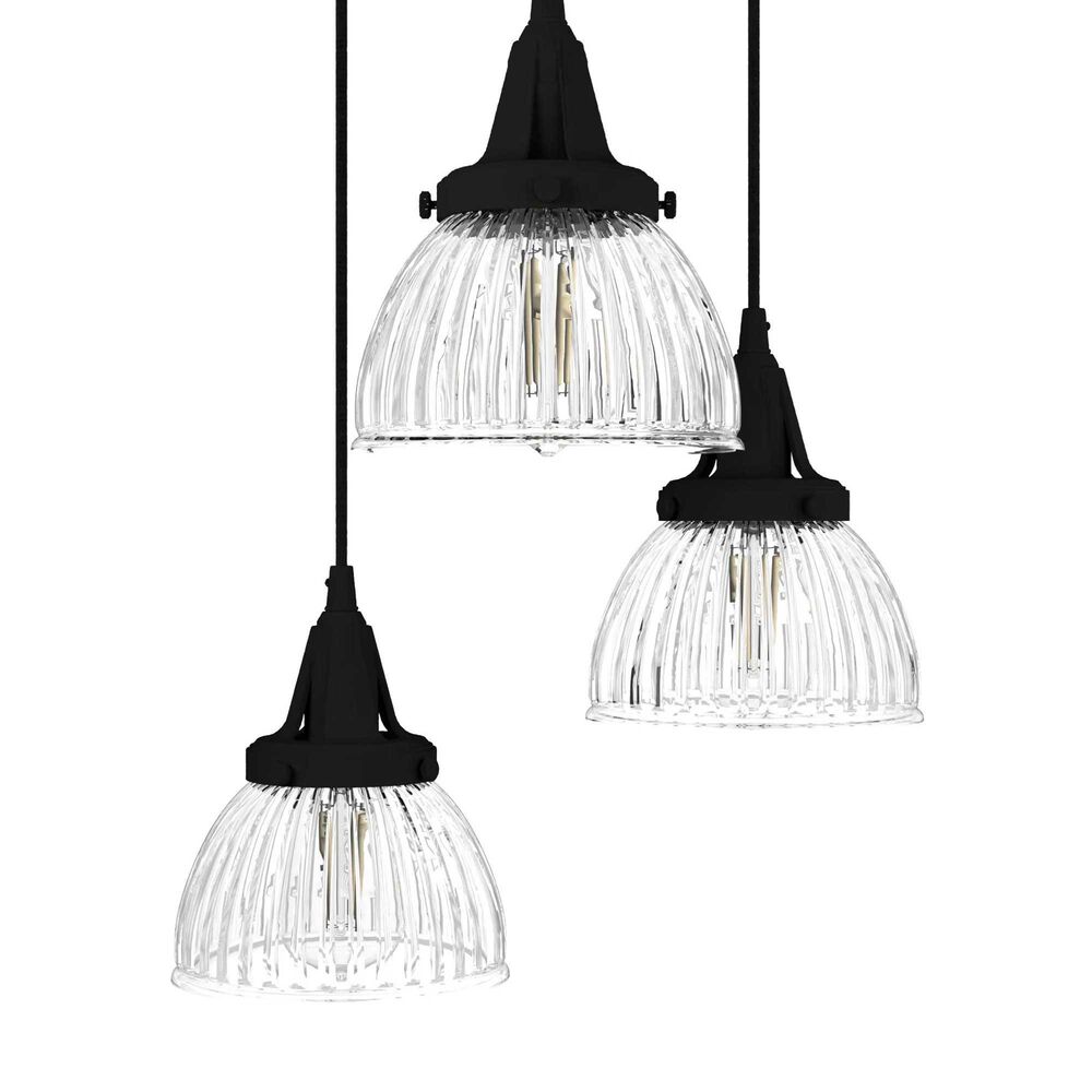 Hunter Cypress Grove 3-Light Cluster in Natural Iron, , large