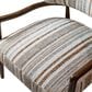 Furniture of America Premier Accent Chair in Malted Linen Stripe, , large