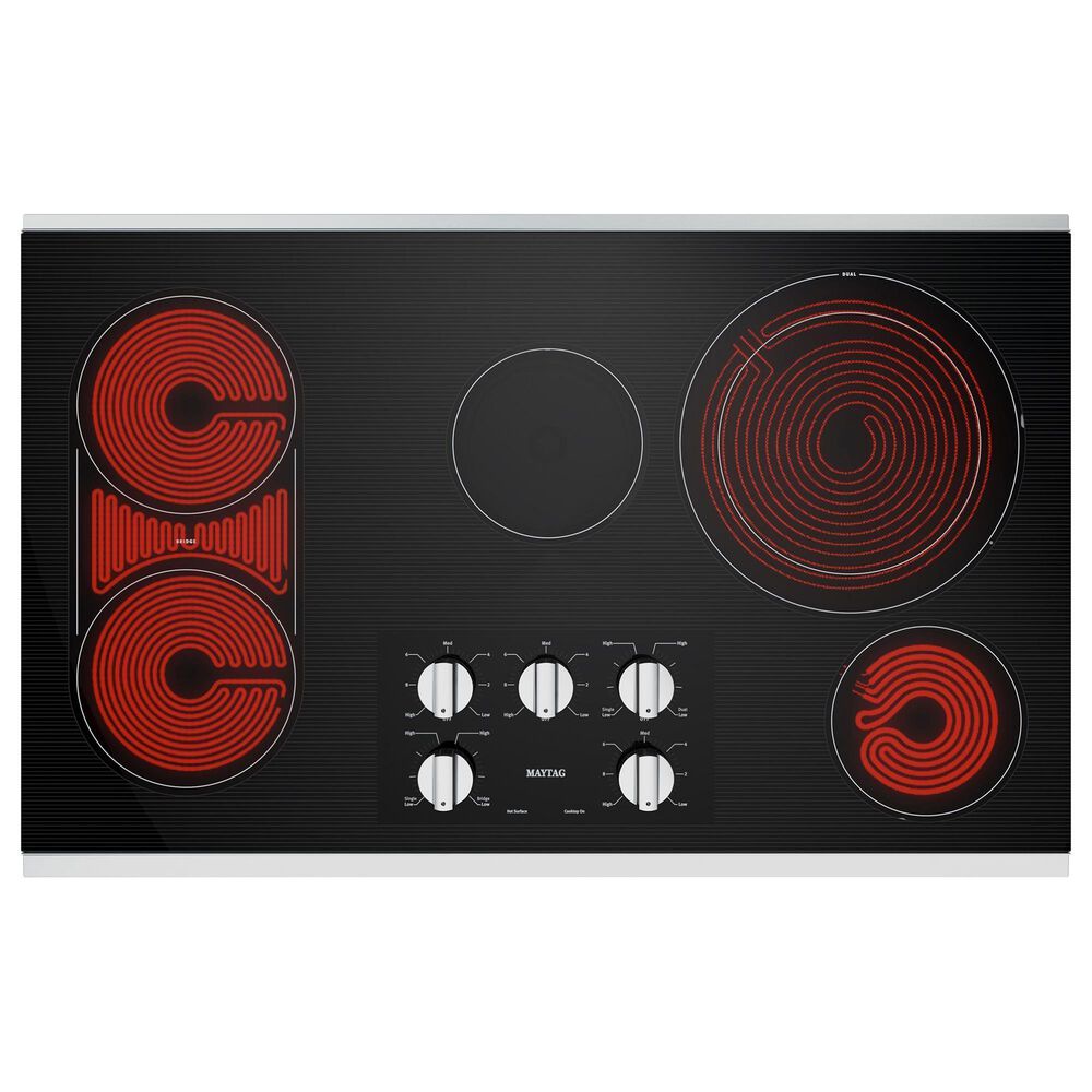 Maytag 36&quot; Built-In Electric Cooktop with Reversible Grill, , large