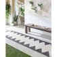 Surya Eagean EAG-2356 Black, Off-White and Charcoal 2"7" x 10" Indoor/Outdoor Runner, , large