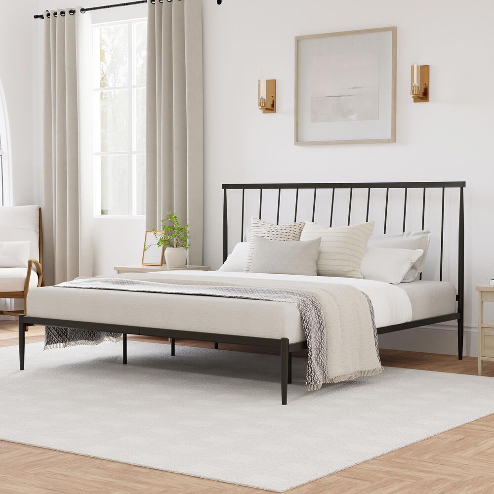 Richlands Furniture Kent King Platform Bed in Oiled Bronze, , large