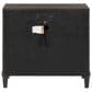 Furniture Worldwide Montclair 4 Piece King Panel Bedroom Set in Embossed Cocoa and Smoked Gold, , large