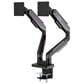 MSI Dual Monitor Mounting Arms in Matte Black and Painted Gray, , large