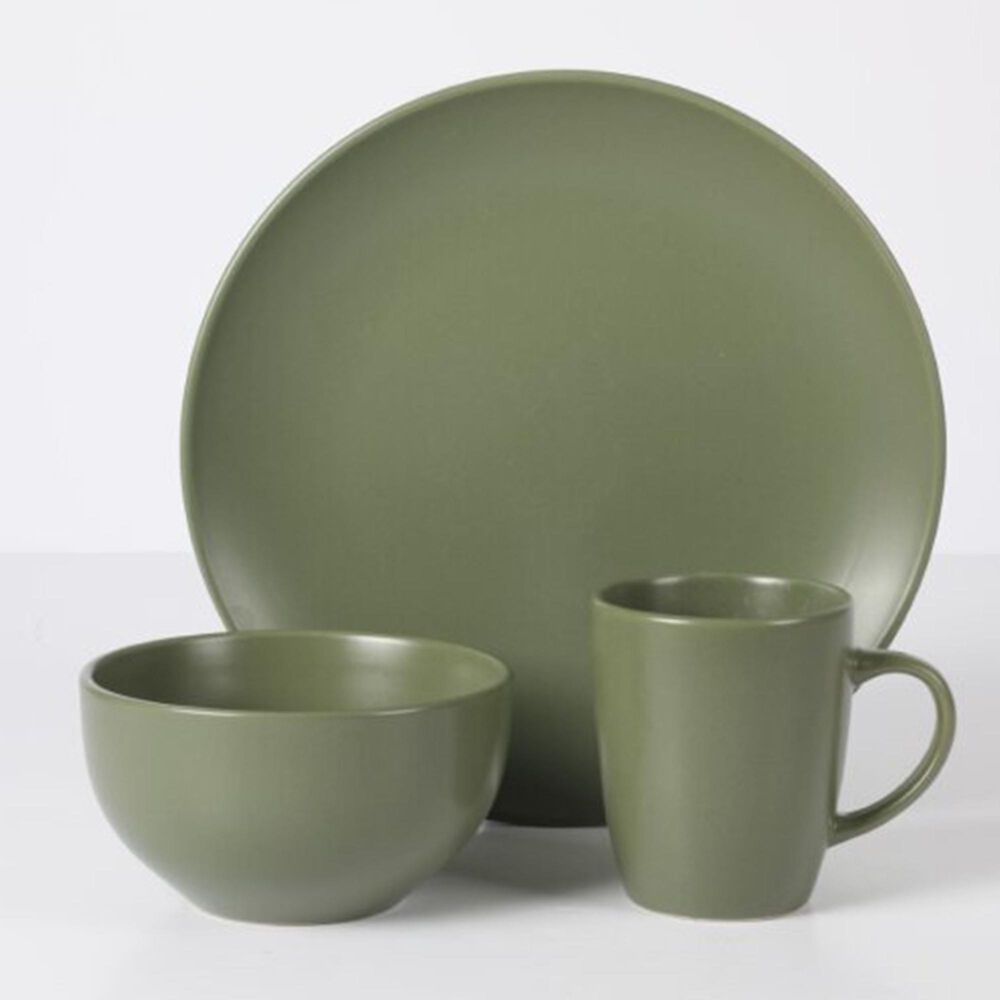 Gibson Home Everyday Plus 12-Piece Stoneware Dinnerware Set in Sage, , large