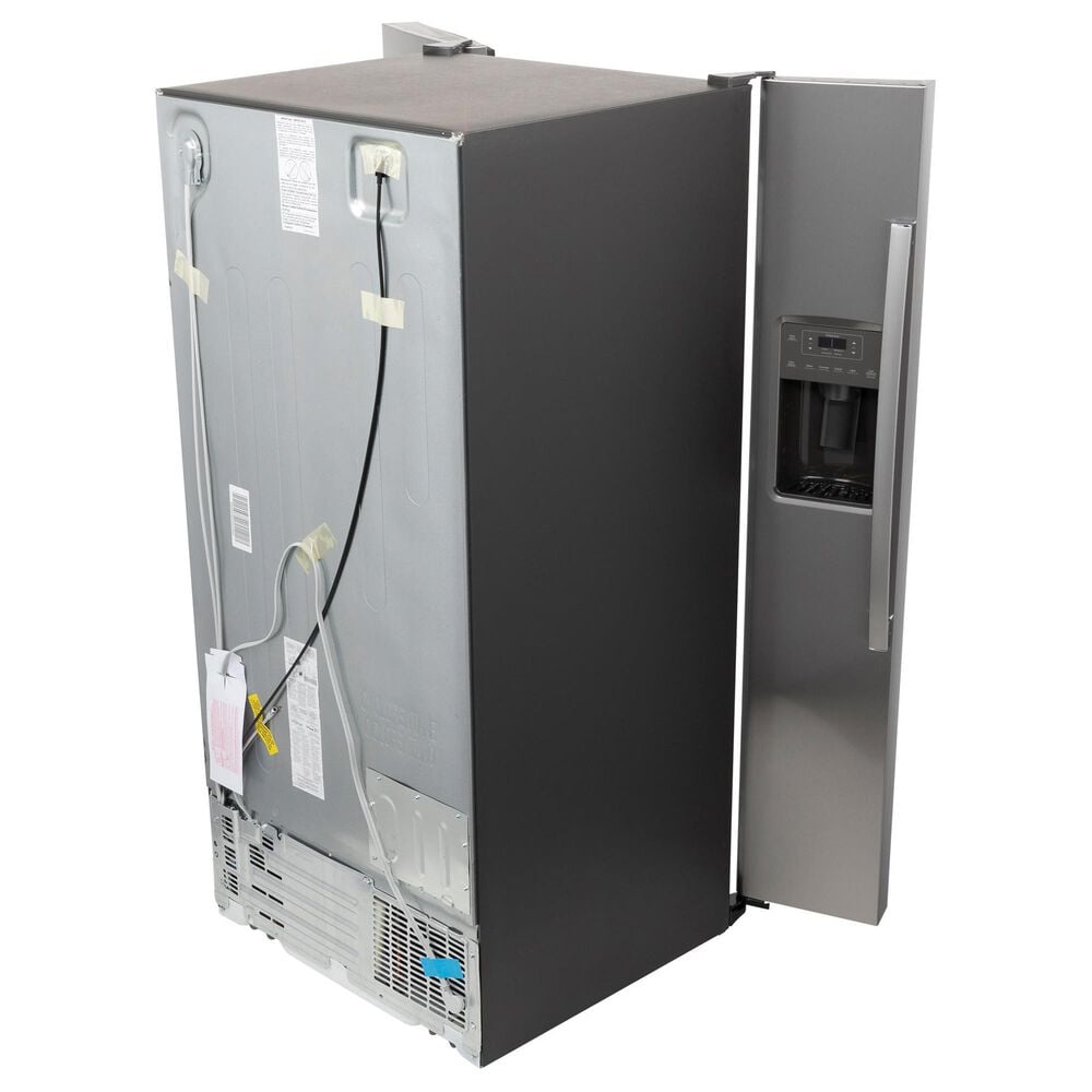 GE Appliances 23 Cu. Ft. Side by Side Refrigerator with External Dispenser in Fingerprint Resistant Stainless Steel, , large