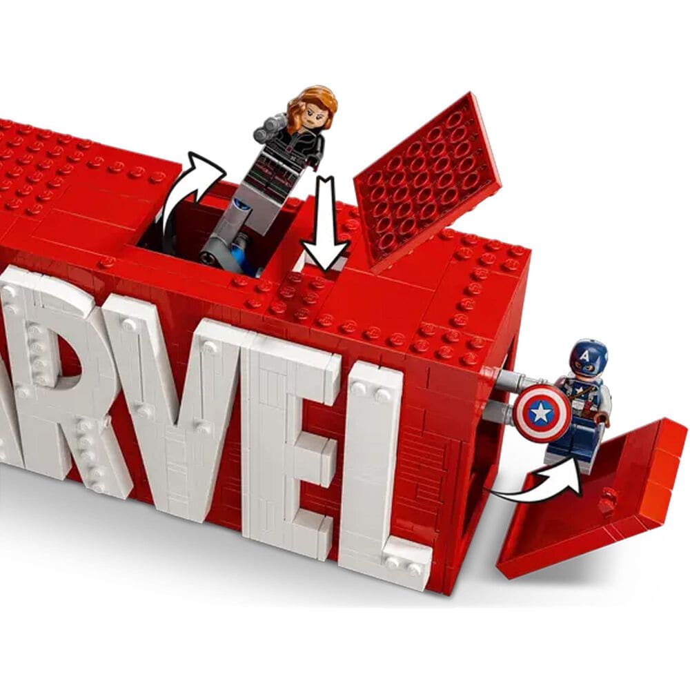 LEGO Marvel Logo &amp; Minifigures, , large
