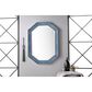 James Martin Tangent Mirror in Silver and Delft Blue, , large