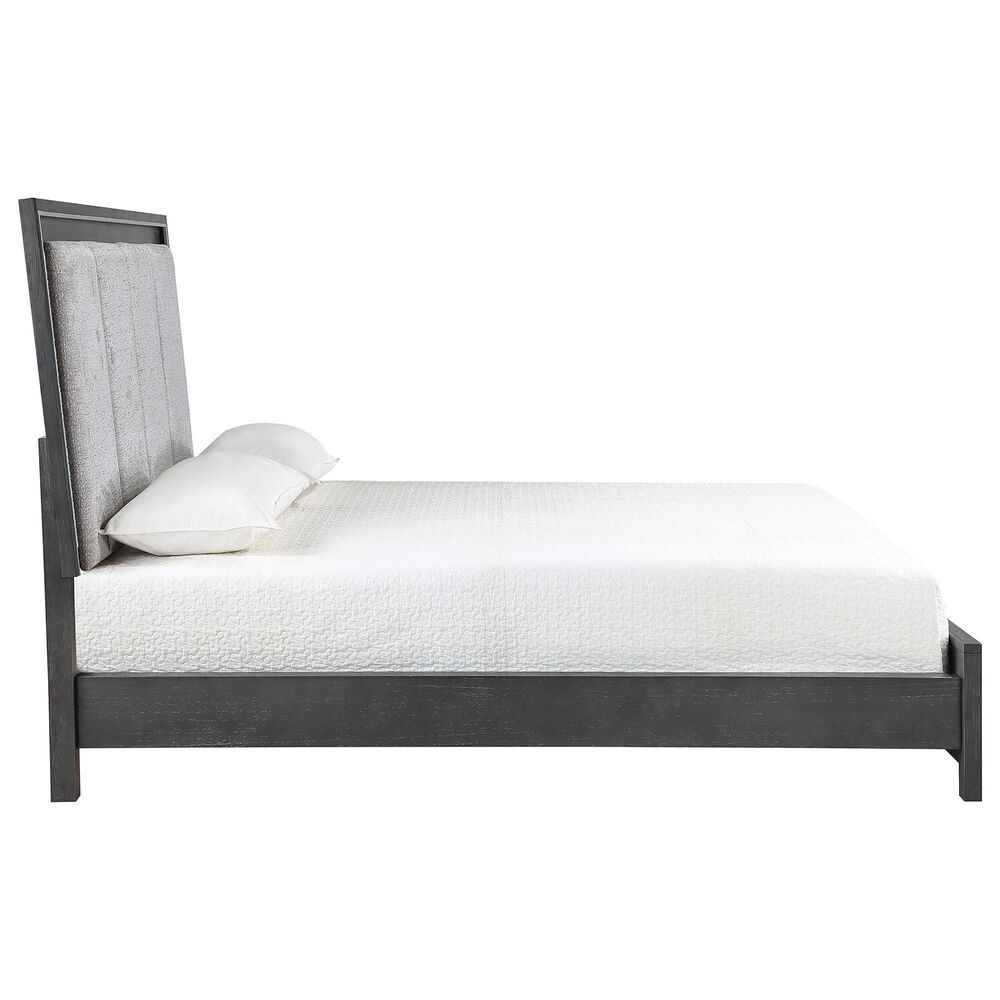 New Heritage Design Odessa 4-Piece Queen Bedroom Set in Charcoal and Silver, , large