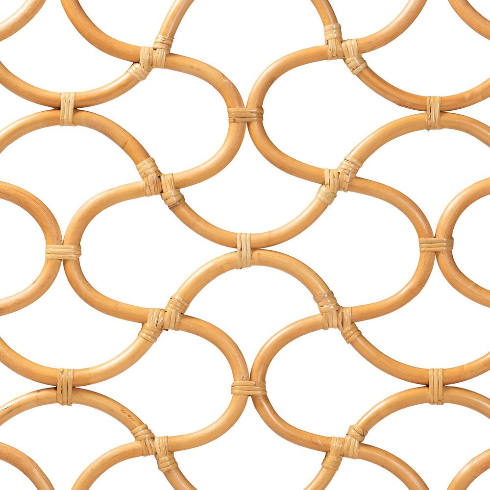 Baxton Studio Kalcya King Standalone Headboard in Light Honey, , large