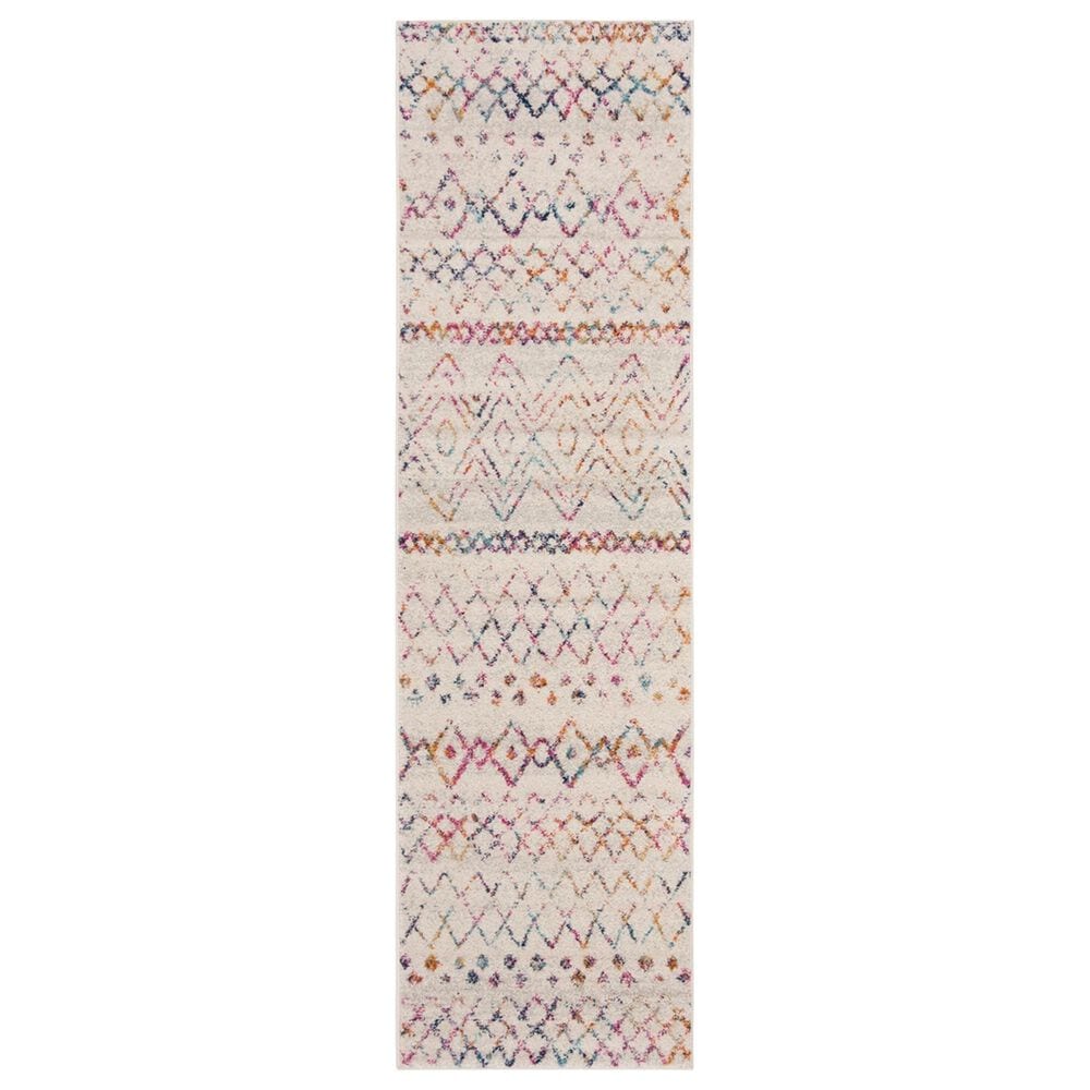 Safavieh Madison MAD798A 2"3" x 6" Ivory and Fuchsia Scatter Rug, , large
