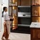 Cafe 30" Smart Built-In Convection Double Wall Oven in Glass Stainless Steel, , large