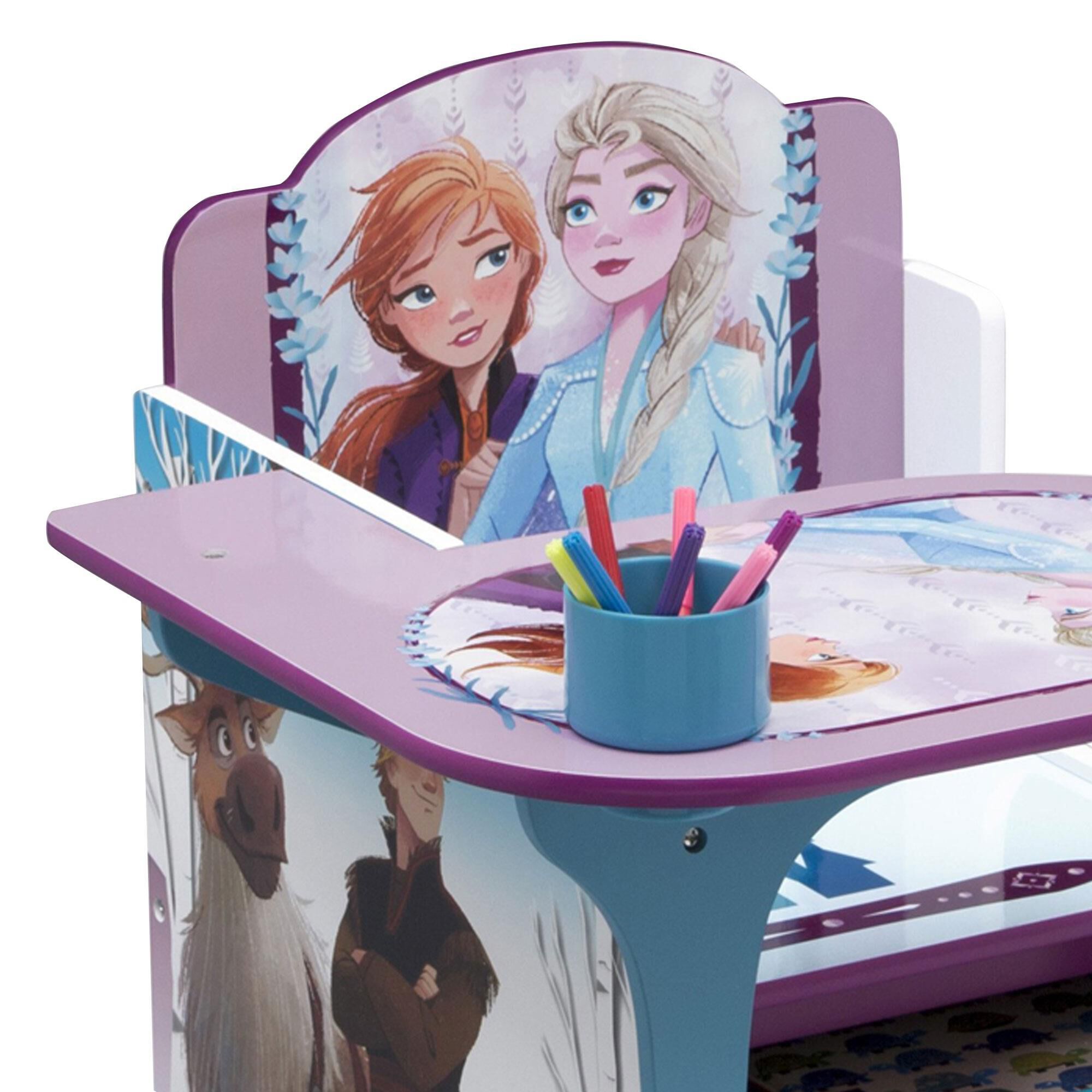 Delta Frozen Chair Desk with Storage Bin in Multicolor NFM