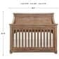 Baby Appleseed Rowan Flat Top 4-In-1 Convertible Crib in Sandwash, , large
