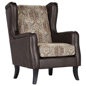 Coaster Elmbrook Wingback Accent Club Chair in Brown, , large