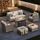 HOMLUX 6-Piece Patio Set in Beige, , large