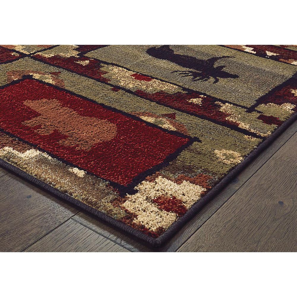 Oriental Weavers Woodlands 9601D 1&#39;10&quot; x 3&#39; Brown Area Rug, , large