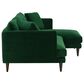 Joybird Lewis 2-Piece Right Facing Sectional in Royale Evergreen Velvet, , large
