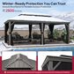 HOMLUX 12-ft x 10-ft Aluminum Gazebo with Double Metal Roof in Light Gray, , large