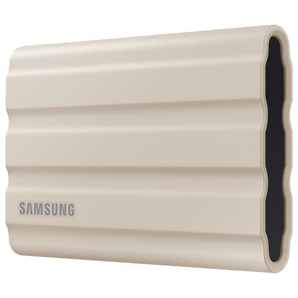 Samsung 1TB T7 Shield Portable External SSD in Beige, , large