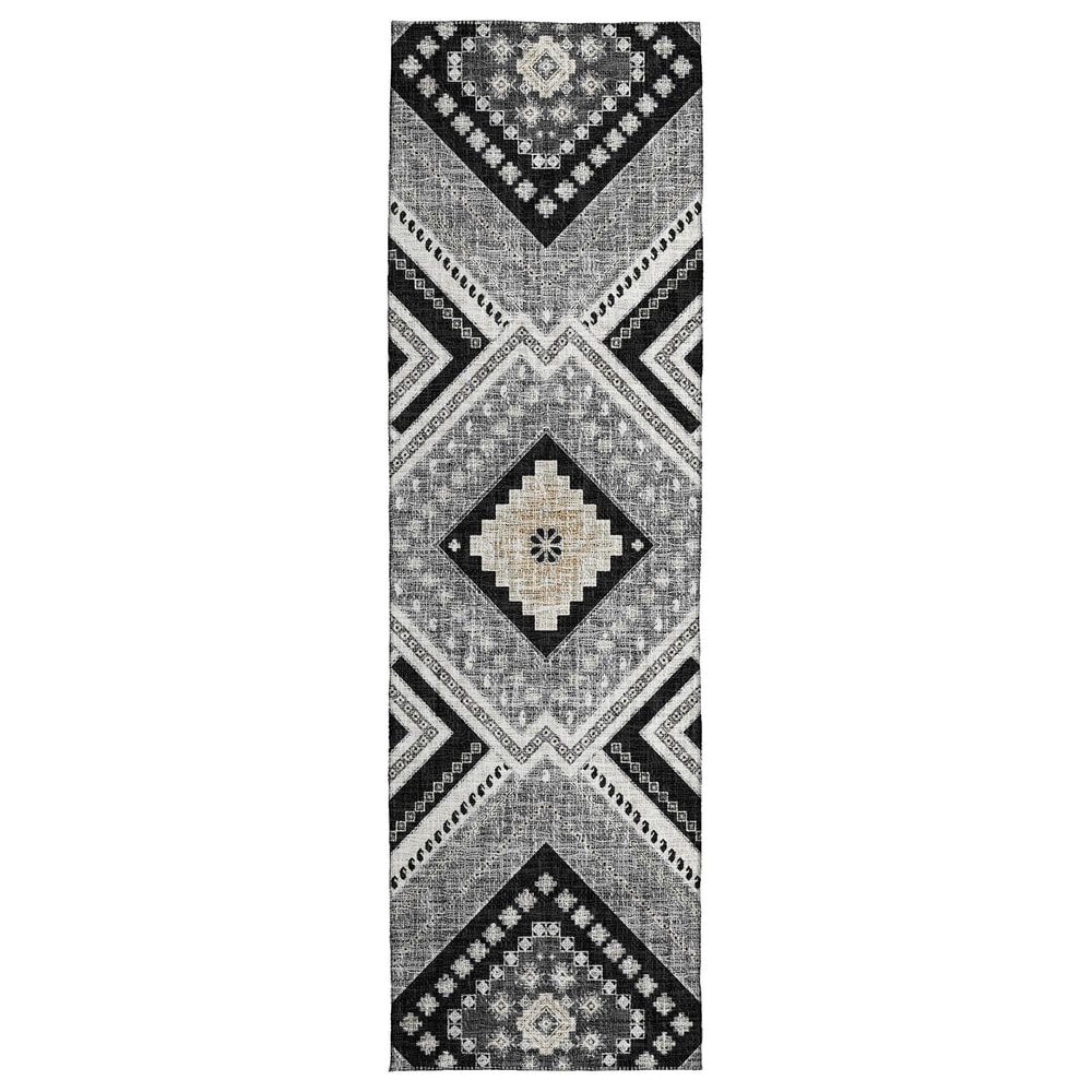 Dalyn Rug Company Portico PO5 Black 2"3" x 7"6" Runner, , large