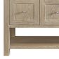 James Martin Vanities Breckenridge 60" Single Bathroom Vanity in Whitewashed Oak with 3 cm Arctic Fall Solid Surface Top and Rectangular Sink, , large