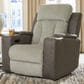 Ashley WhipLash Power Recliner with Adjustable Headrest in Sisal, , large