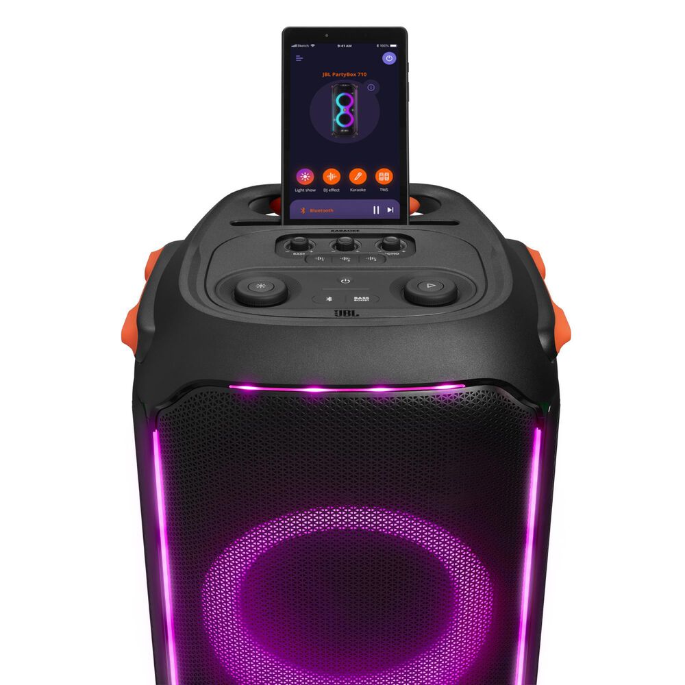 JBL Partybox 710 Bluetooth Karaoke Machine System Party Speaker+Mic+Tablet  Stand