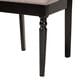 Baxton Studio Renaud Side Chair with Sand Cushion in Espresso Brown (Set of 2), , large