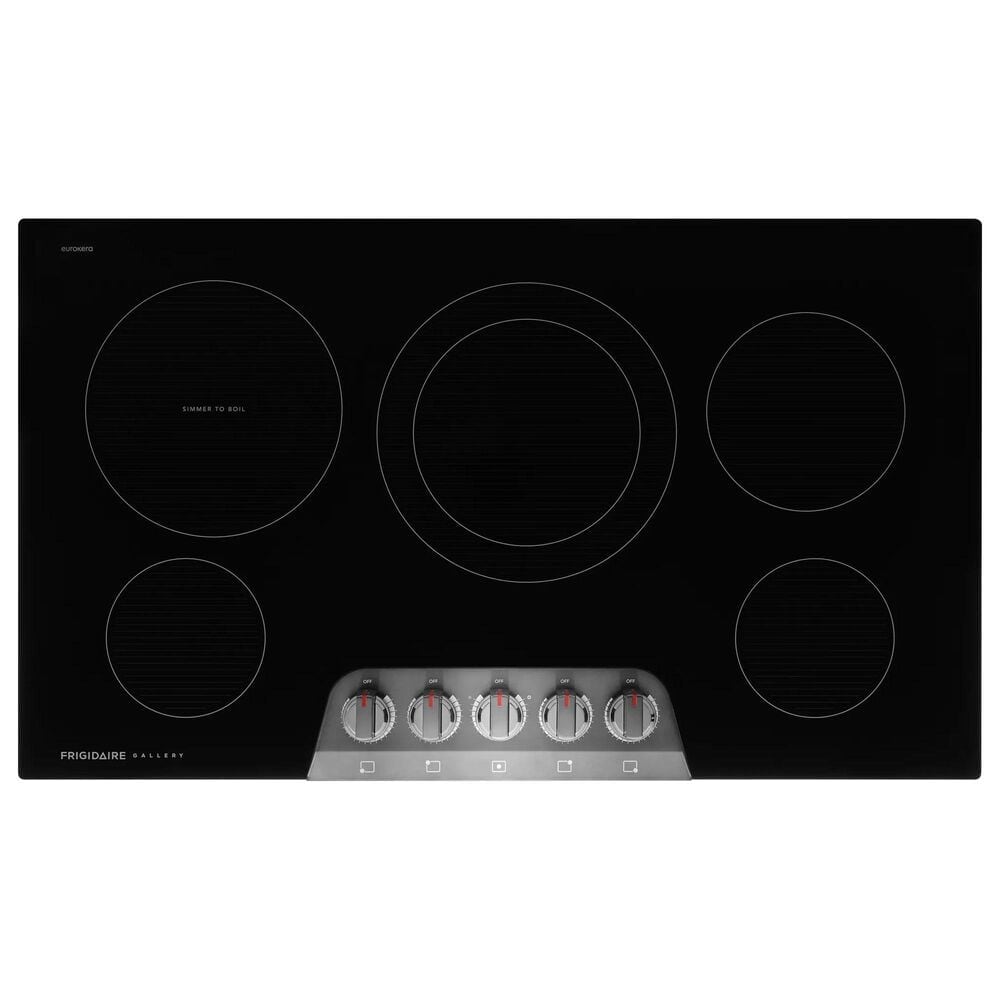 Frigidaire Gallery 36" Electric Cooktop with 5 Element in Black Stainless Steel, , large