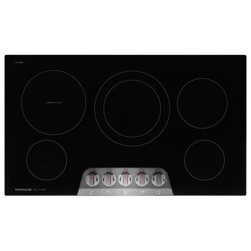 Frigidaire Gallery 36" Electric Cooktop with 5 Element in Black Stainless Steel, , large