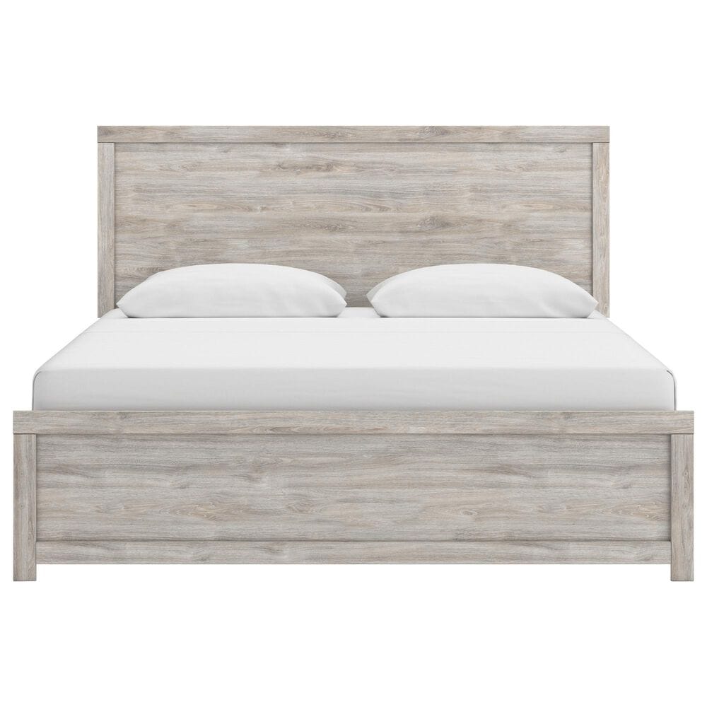 Ashley Broachmyn 5 Piece King Bedroom Set in Light Gray, , large