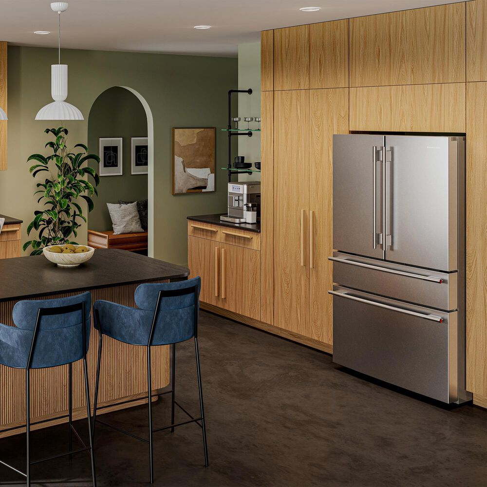 KitchenAid 30 Cu. Ft. French Door Refrigerator with FreshChill Full-Width Drawer in PrintShield Stainless Steel, , large