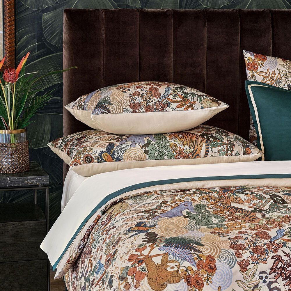 Eastern Accents Gustav Jungle Print King Euro Sham in Ochre, , large
