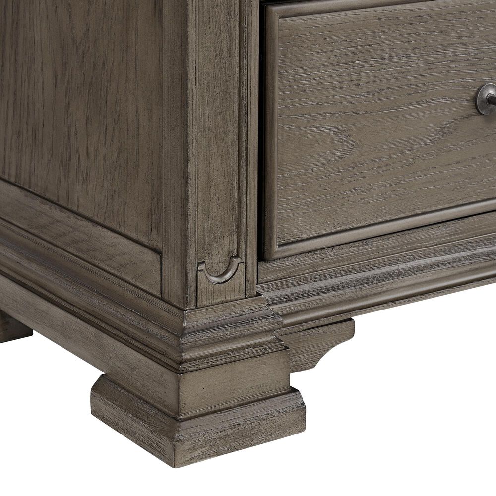 Mayberry Hill Kings Court 5 Piece King Storage Bedroom Set in Grey, , large